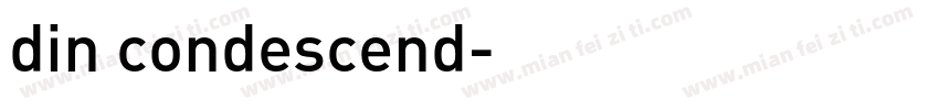 din condescend字体转换